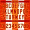 Custom White Red Gold-Orange 3D Pattern Design Authentic Baseball Jersey