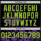 Custom Black Neon Green-Purple Splatter Authentic Baseball Jersey