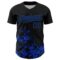 Custom Black Thunder Blue Splatter Authentic Baseball Jersey