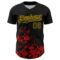 Custom Black Yellow-Red Splatter Authentic Baseball Jersey