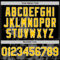 Custom Black Yellow White-Gray Splatter Authentic Baseball Jersey