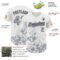 Custom White Gray-Black Splatter Authentic Baseball Jersey