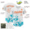 Custom White Orange-Lakes Blue Splatter Authentic Baseball Jersey