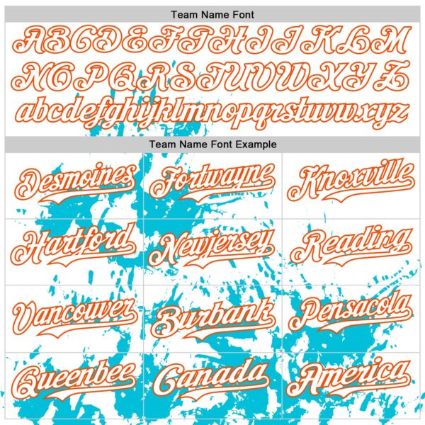 Custom White Orange-Lakes Blue Splatter Authentic Baseball Jersey