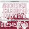 Custom White Crimson Abstract Splatter Grunge Authentic Baseball Jersey