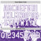Custom White Purple Abstract Splatter Grunge Authentic Baseball Jersey