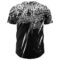 Custom Black White Distressed Scratch Brush Stroke Authentic Baseball Jersey