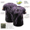 Custom Black Light Purple Distressed Scratch Brush Stroke Authentic Baseball Jersey
