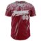 Custom Crimson Gray-White Distressed Scratch Brush Stroke Authentic Baseball Jersey