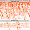 Custom White Orange Distressed Scratch Brush Stroke Authentic Baseball Jersey