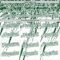 Custom White Green Distressed Scratch Brush Stroke Authentic Baseball Jersey