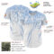 Custom White Light Blue Distressed Scratch Brush Stroke Authentic Baseball Jersey