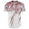 Custom White Burgundy Distressed Scratch Brush Stroke Authentic Baseball Jersey