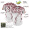 Custom White Burgundy Distressed Scratch Brush Stroke Authentic Baseball Jersey