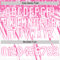 Custom White Pink Distressed Scratch Brush Stroke Authentic Baseball Jersey