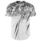 Custom White Black Distressed Scratch Brush Stroke Authentic Baseball Jersey