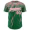 Custom Kelly Green Medium Pink-White Distressed Scratch Brush Stroke Authentic Baseball Jersey