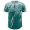Custom Teal White Distressed Scratch Brush Stroke Authentic Baseball Jersey