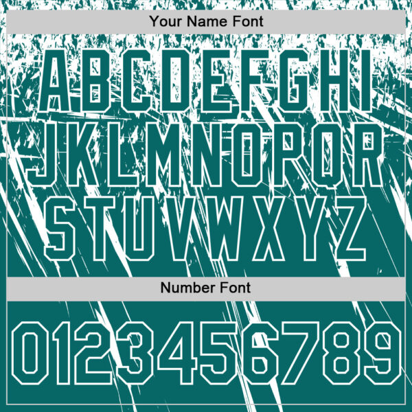 Custom Teal White Distressed Scratch Brush Stroke Authentic Baseball Jersey