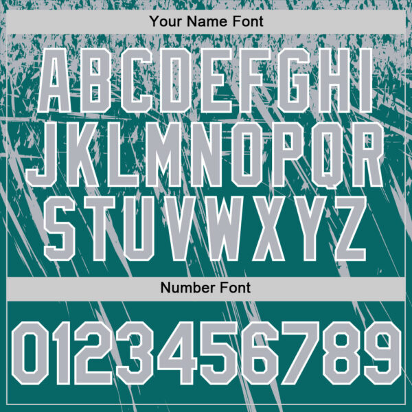 Custom Teal Gray-White Distressed Scratch Brush Stroke Authentic Baseball Jersey