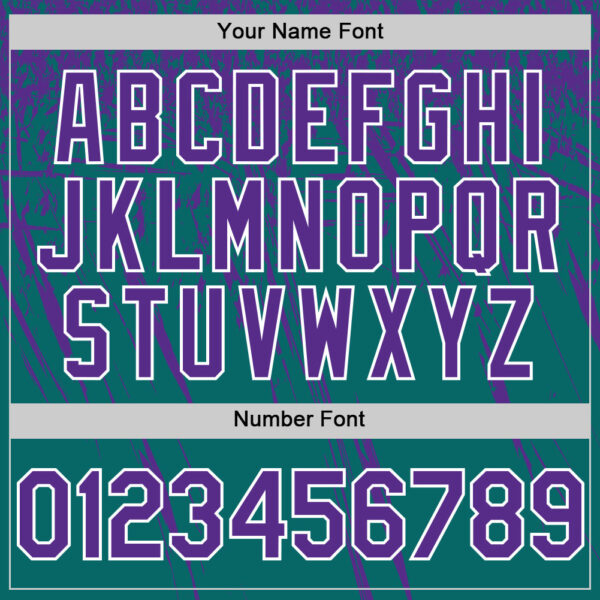 Custom Teal Purple-White Distressed Scratch Brush Stroke Authentic Baseball Jersey