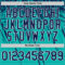 Custom Aqua Navy-White Distressed Scratch Brush Stroke Authentic Baseball Jersey