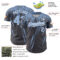 Custom Steel Gray Light Blue-White Distressed Scratch Brush Stroke Authentic Baseball Jersey