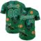 Custom Kelly Green White Alien UFO Space Authentic Baseball Jersey