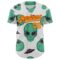 Custom White Gold-Red Alien UFO Space Authentic Baseball Jersey