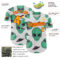 Custom White Gold-Red Alien UFO Space Authentic Baseball Jersey