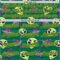 Custom Kelly Green Gold Alien UFO Space Authentic Baseball Jersey