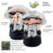 Custom White Orange-Black UFO Alien Abduction Authentic Baseball Jersey