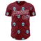 Custom Crimson White Cartoon Alien Galaxy Authentic Baseball Jersey