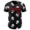 Custom Black Red Cartoon Alien Authentic Baseball Jersey