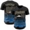 Custom Black Cream Alien UFO Galaxy Night Sky Town Authentic Baseball Jersey