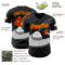 Custom Black Red-Gold Alien UFO Saucer Authentic Baseball Jersey