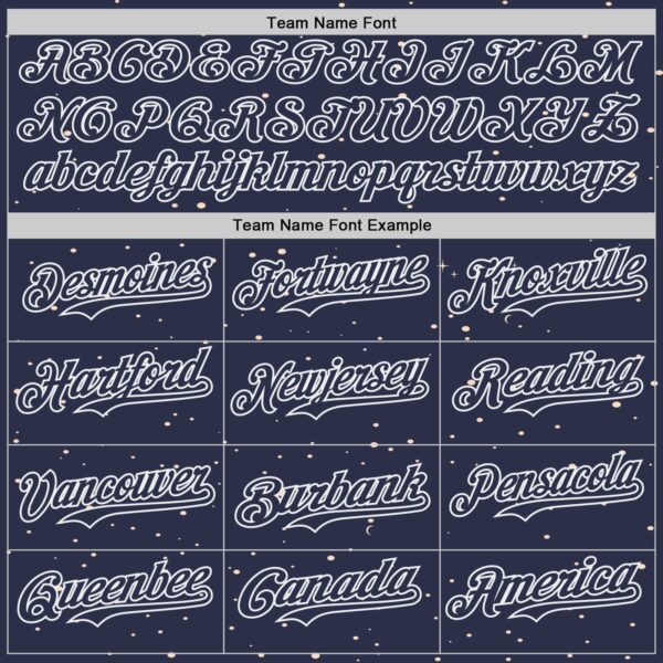 Custom Black Navy Orange-White Alien UFO Galaxy Authentic Baseball Jersey