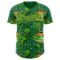 Custom Kelly Green Yellow Alien UFO Galaxy Authentic Baseball Jersey