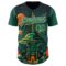 Custom Black Kelly Green-Cream Alien Spaceship Fleet UFO Galaxy Authentic Baseball Jersey