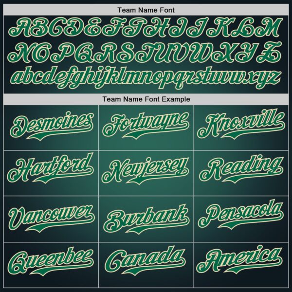 Custom Black Kelly Green-Cream Alien Spaceship Fleet UFO Galaxy Authentic Baseball Jersey