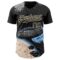 Custom Black Cream Alien Space Meteor UFO Galaxy Authentic Baseball Jersey