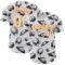 Custom White Bay Orange Alien UFO Authentic Baseball Jersey
