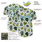 Custom White Midnight Green Cartoon Alien Authentic Baseball Jersey