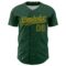 Custom Green Gold 3D Pattern Design Confetti Colorful Speckle Authentic Baseball Jersey