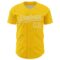 Custom Yellow White 3D Pattern Design Confetti Colorful Speckle Authentic Baseball Jersey
