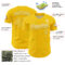 Custom Yellow White 3D Pattern Design Confetti Colorful Speckle Authentic Baseball Jersey