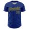 Custom Royal Yellow 3D Pattern Design Confetti Colorful Speckle Authentic Baseball Jersey