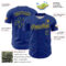 Custom Royal Yellow 3D Pattern Design Confetti Colorful Speckle Authentic Baseball Jersey