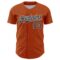 Custom Texas Orange Black-White 3D Pattern Design Confetti Colorful Speckle Authentic Baseball Jersey