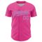 Custom Pink Light Blue 3D Pattern Design Confetti Colorful Speckle Authentic Baseball Jersey